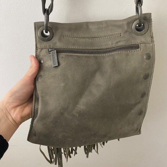 Hammitt Los Angeles Fringe Purse Bag Shoulder Crossbody Gray - Picture 9 of 11